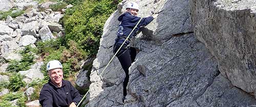 Rock climbing anglesey