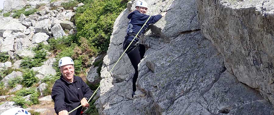Rock climbing anglesey